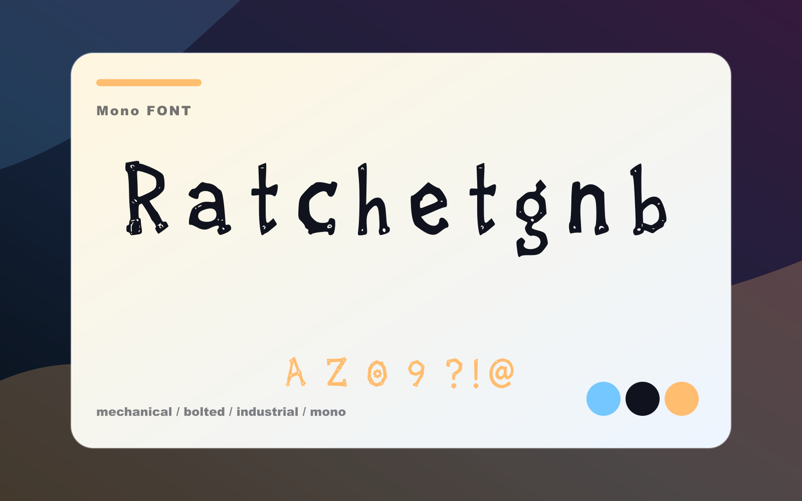 Ratchetgob cover typography showcase